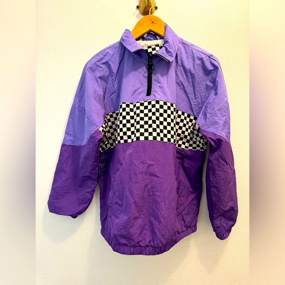 Vintage Rue 21 oversized baggy checkered jacket